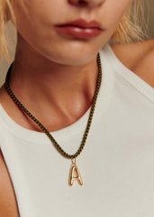 Paul Necklace - Gold Green