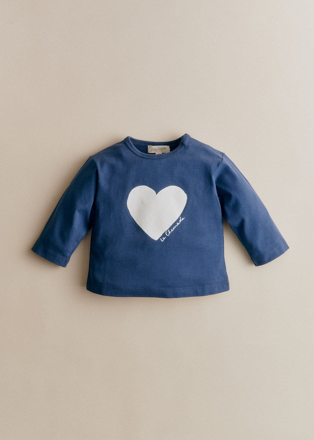 La chamade Bébé T-Shirt - Indigo Blue Ecru
