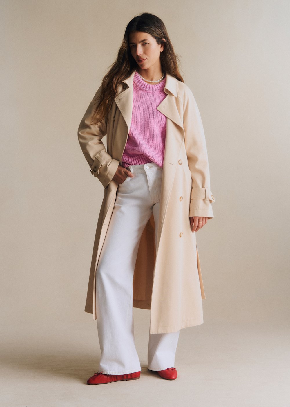 PIERCE Coat - Light Beige