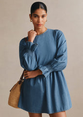 Abelinda Dress - Deep Blue