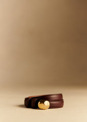 Lisa  Belt - Glossy Chocolate