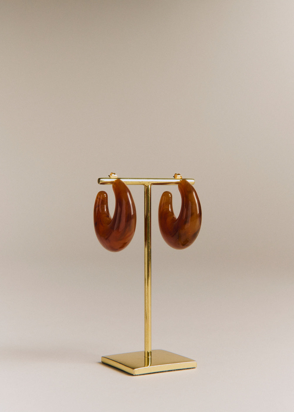 Grace Earrings - Brown