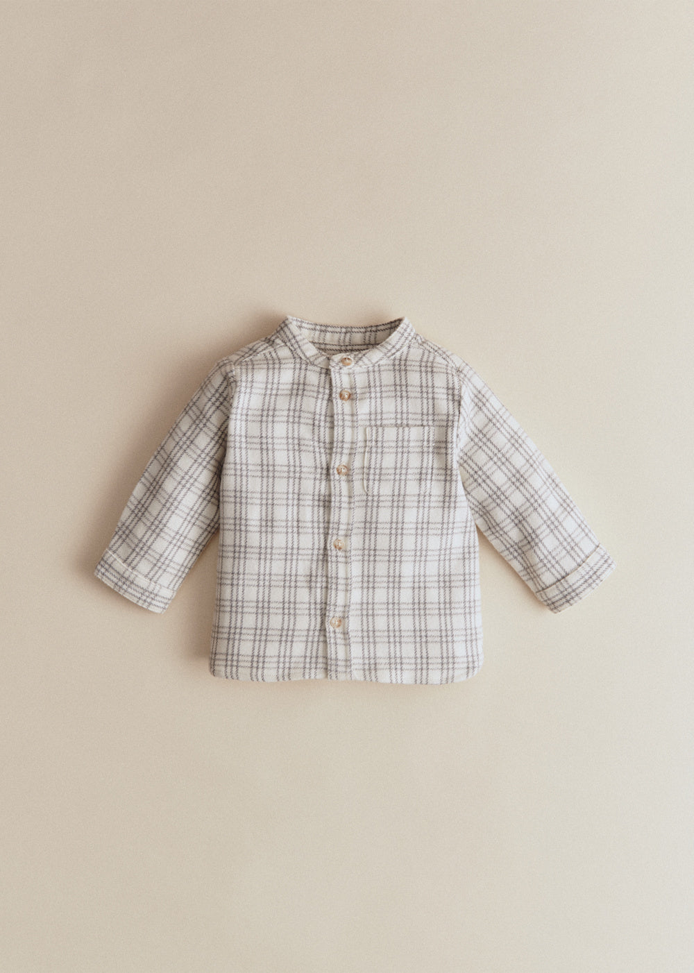 Benny shirt - Soft Grey Checks