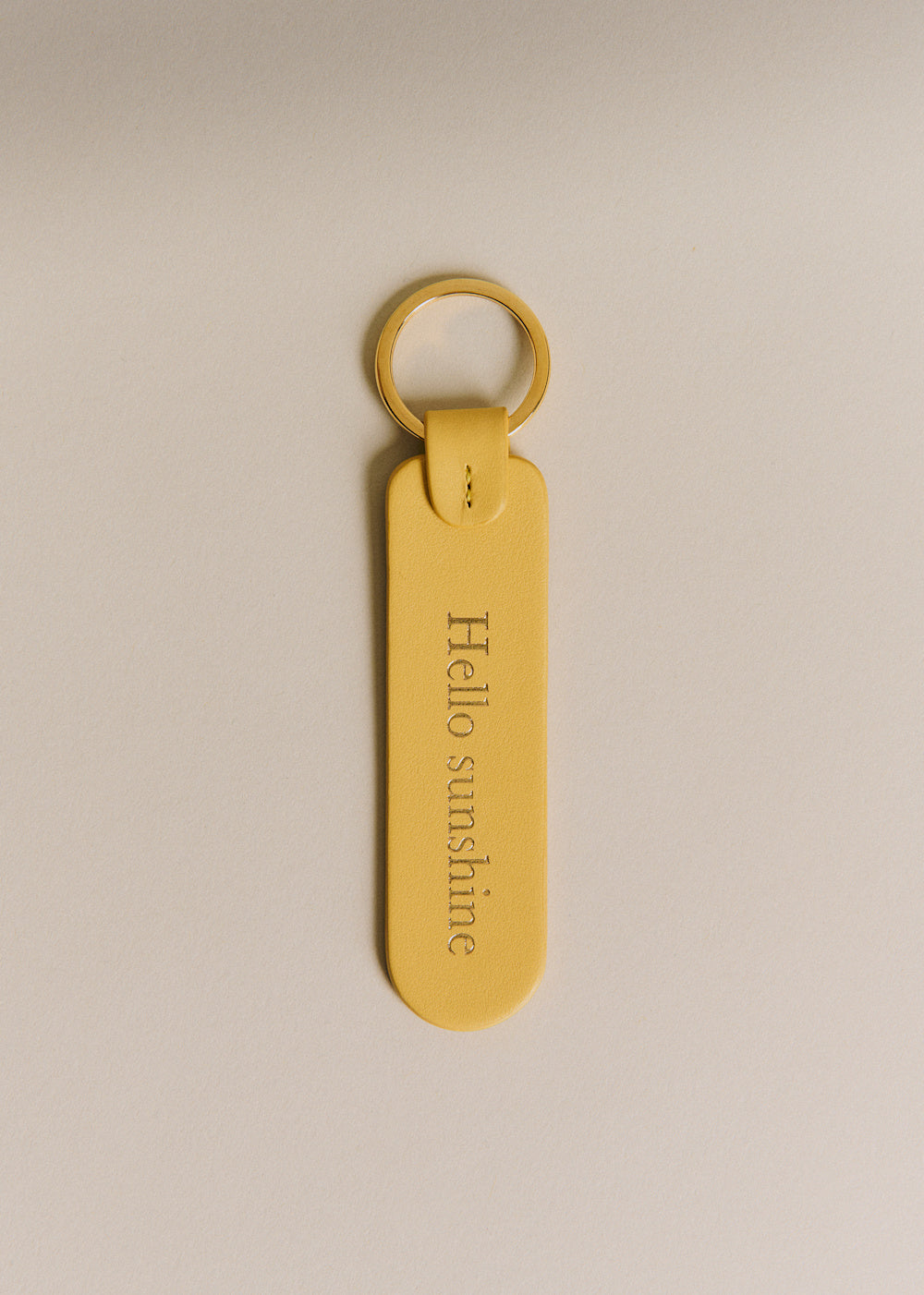 Keychain - Yellow Hello Sunshine