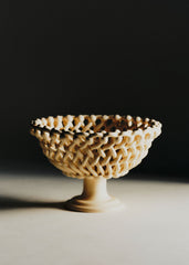 Tall pedestal dish - Maison Pichon Bowl - Sand