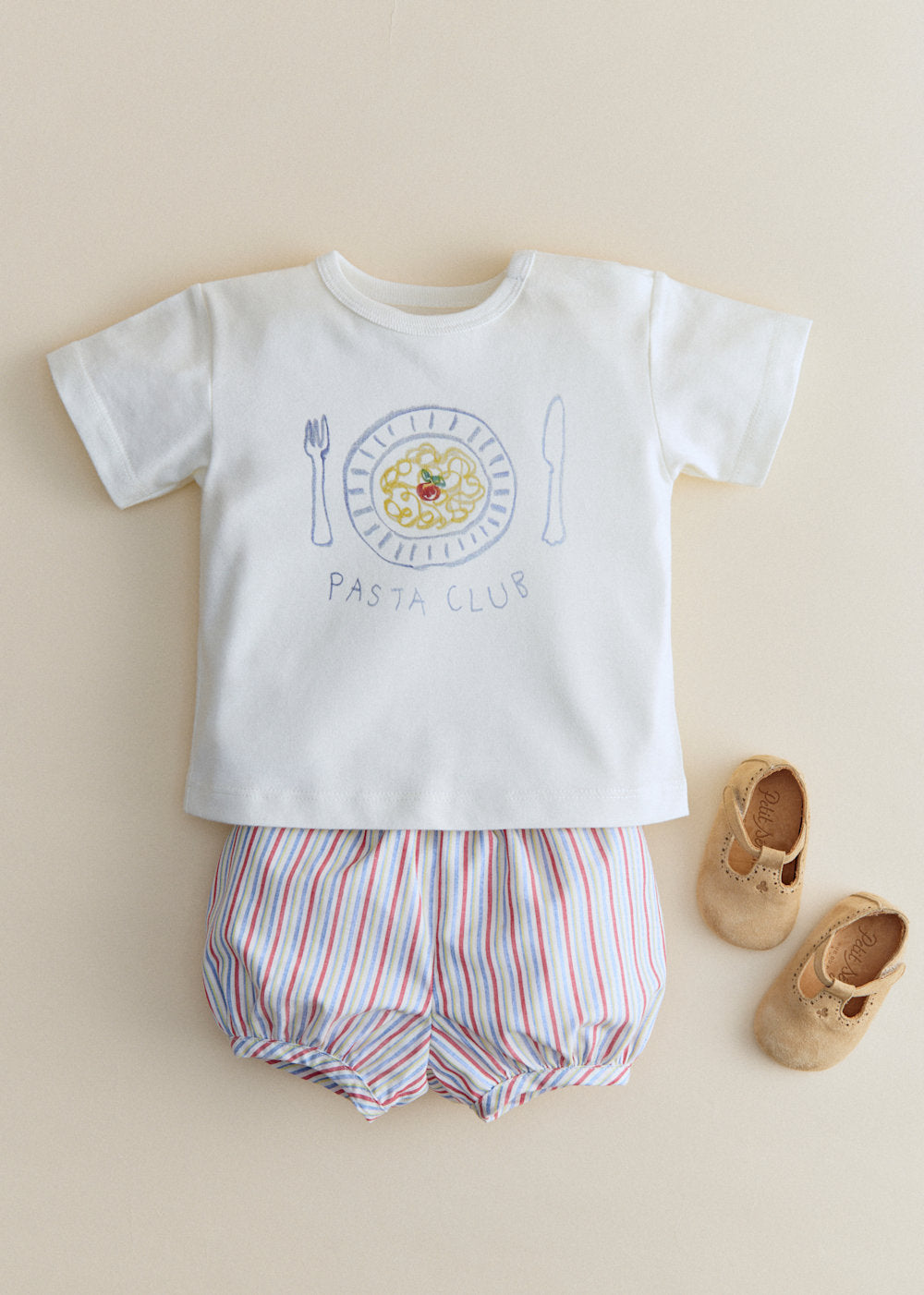 Pasta Club T-Shirt - Ecru