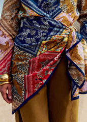 Payton Wrap Skirt - Sézane x Inoui Editions - Inoui Patchwork Print