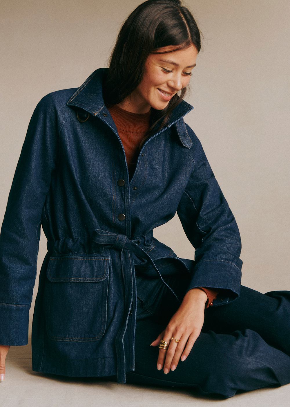 Manolia Jacket - Dark Blue Denim