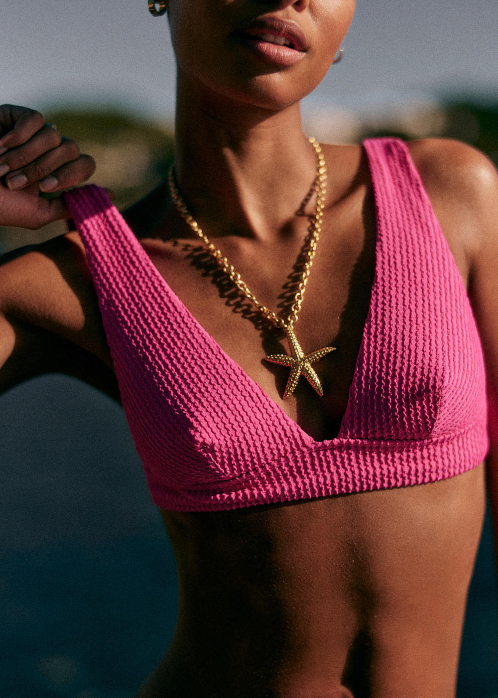 Cabine Secrète Bikini Top - Sézane x Ysé - Magenta