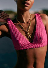 Cabine Secrète Bikini Top - Sézane x Ysé - Magenta