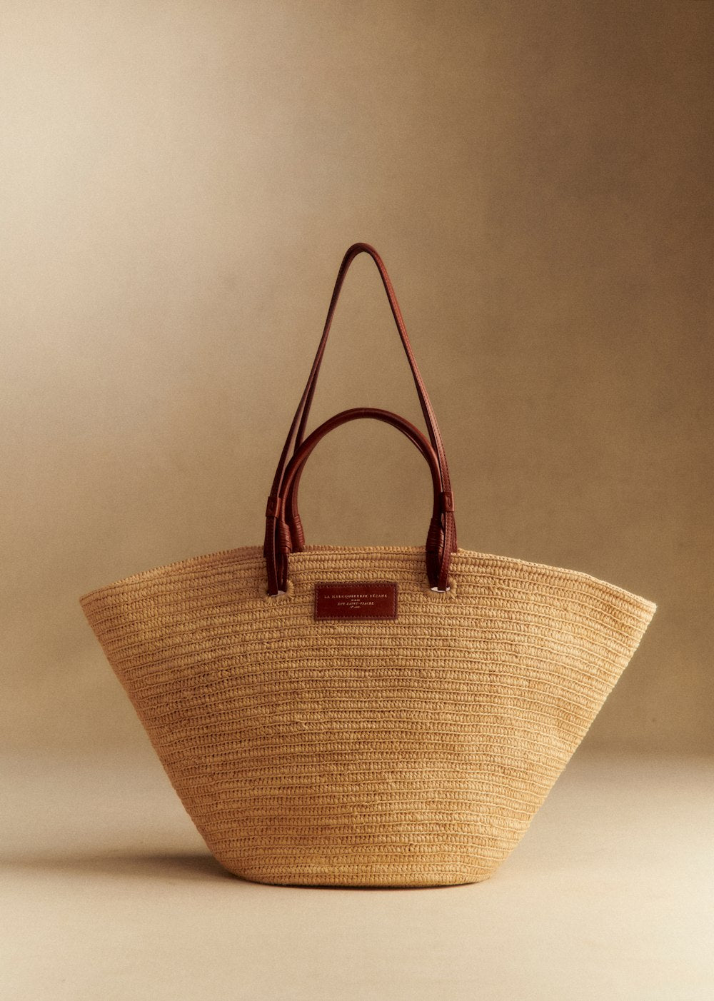 Justine Maxi Basket Bag - Natural Raffia