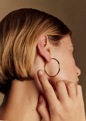 Large Eva Hoops - Gold