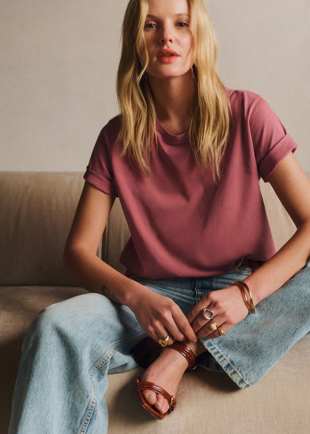 Conrad T-Shirt - Rosewood