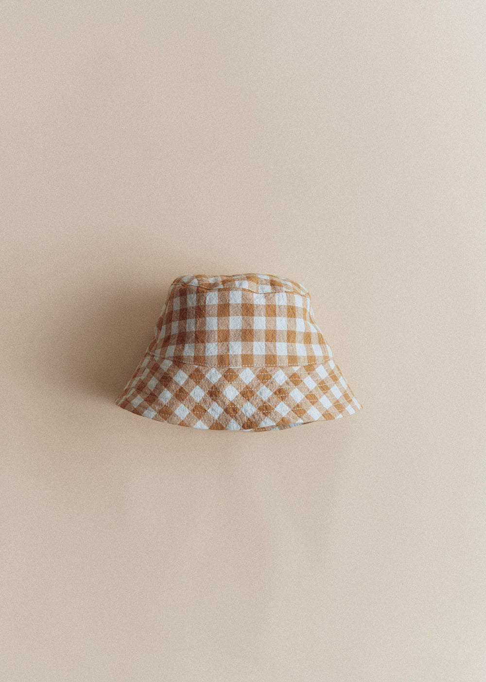 BOBY Hat - Vichy Gaufre Bleu Caramel