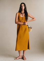 Ariana Dress - Gold