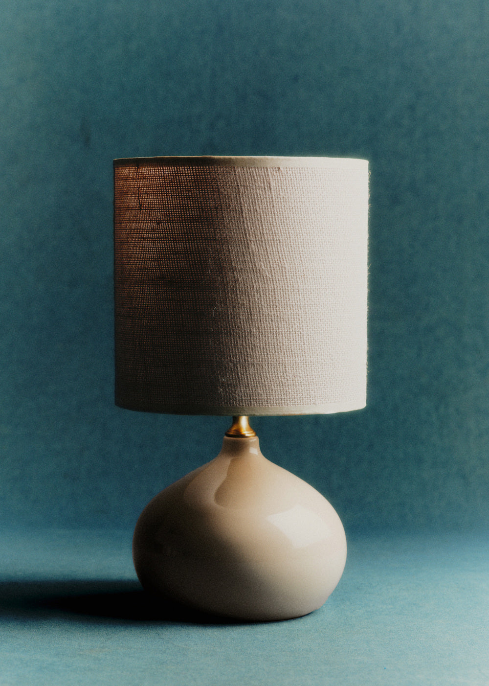 Small Banjo Table Lamp - Off white - Dolce Lampshade Jute Burlap