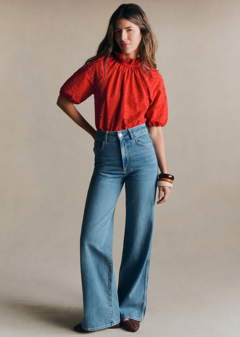 Shaily Blouse - Red Poppy