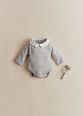 Billie Bodysuit - Speckled Grey Ecru