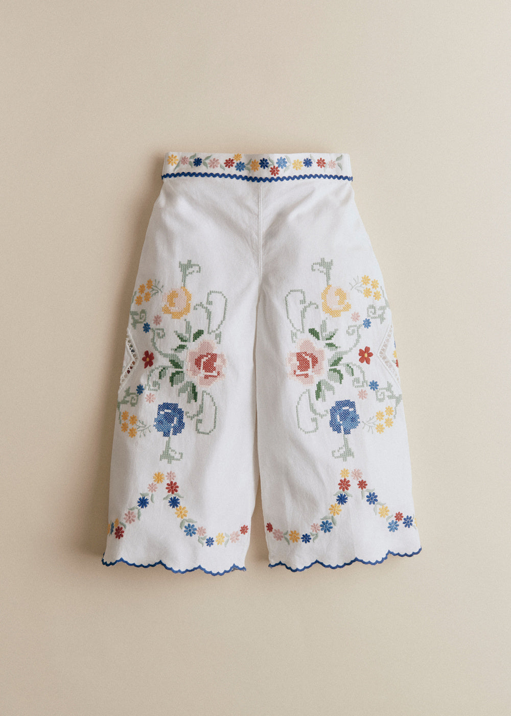 Callie Pants - Spring Placed Embroidery
