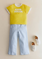 Club Soleil T-Shirt - Yellow White