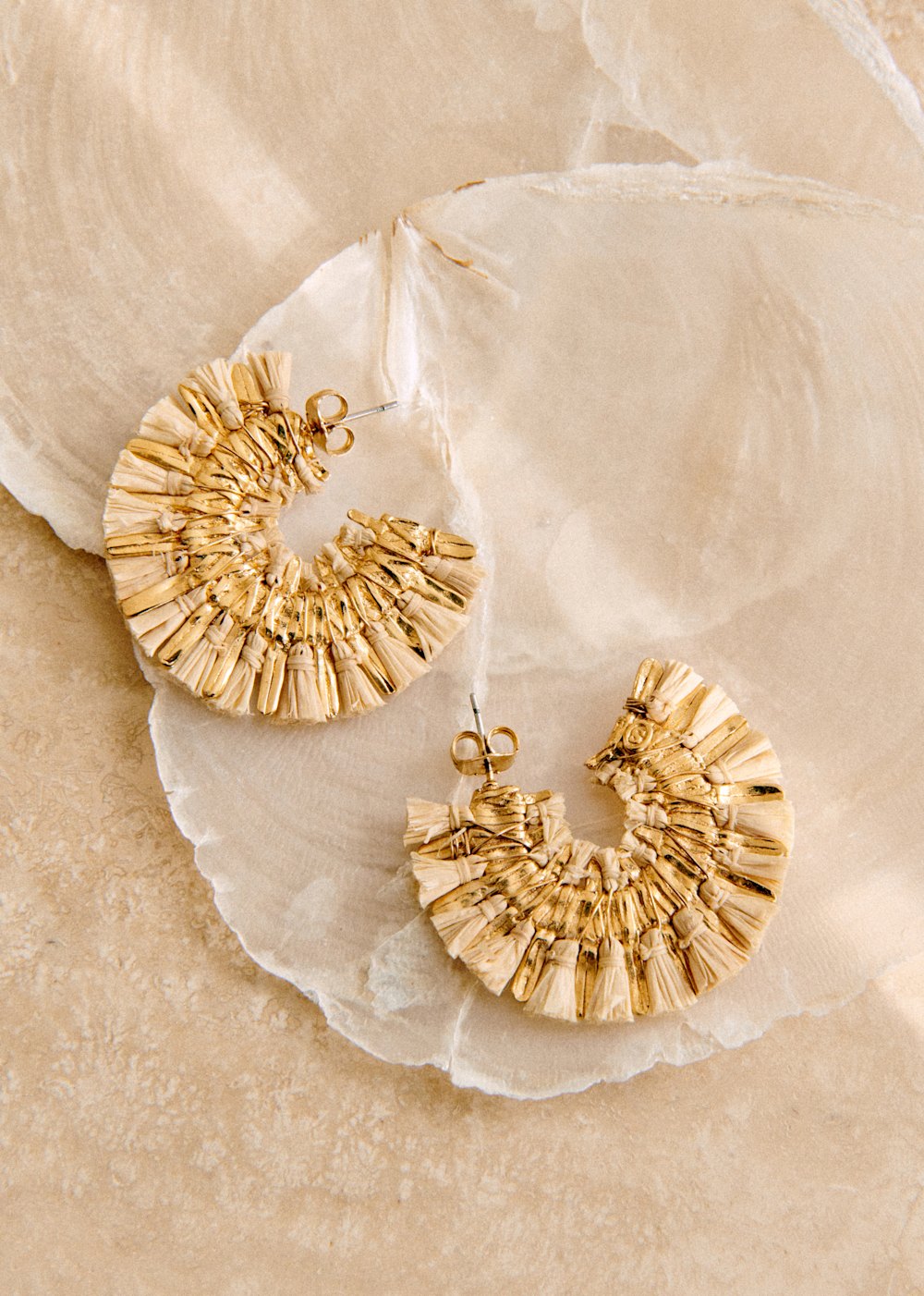 Mathis Hoop Earrings - Natural