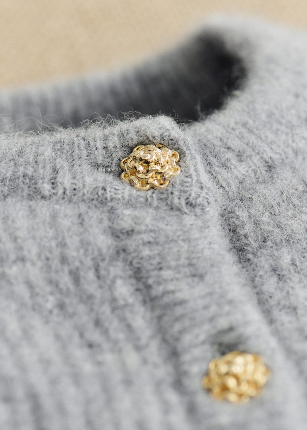 Othello Cardigan - Mottled Grey