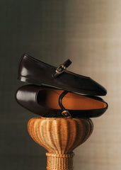 Valentin Low Ballerinas - Smooth Chocolate