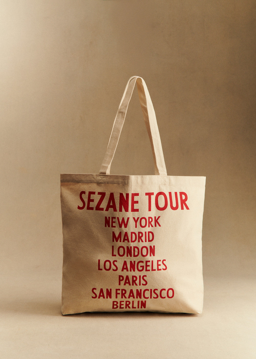 Sézane Amour Tour  Maxi totebag - Red Love