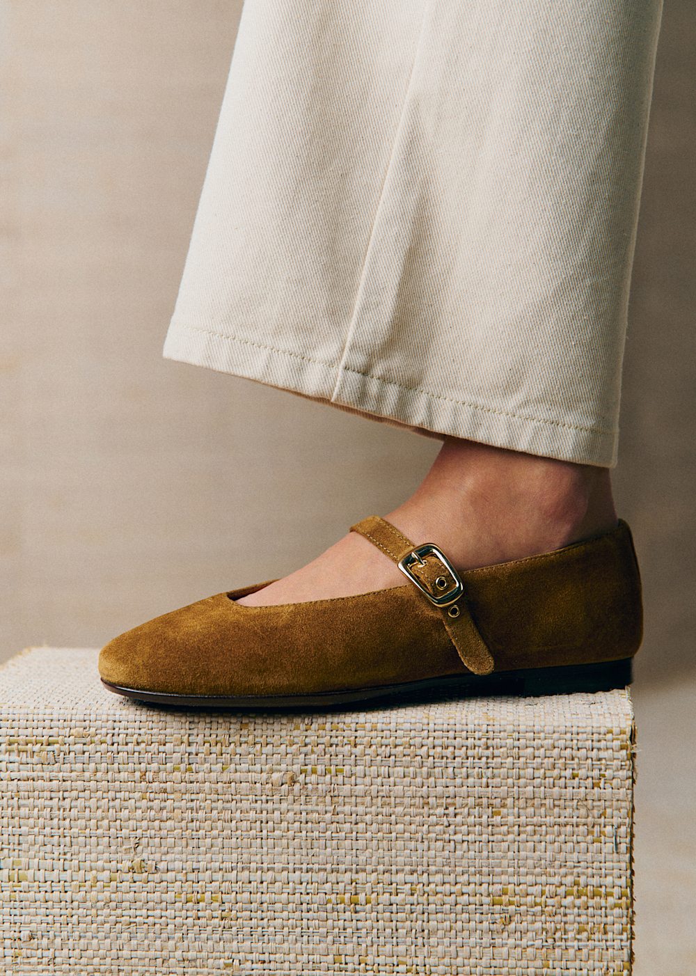 Valentin Low Ballerinas - Taupe