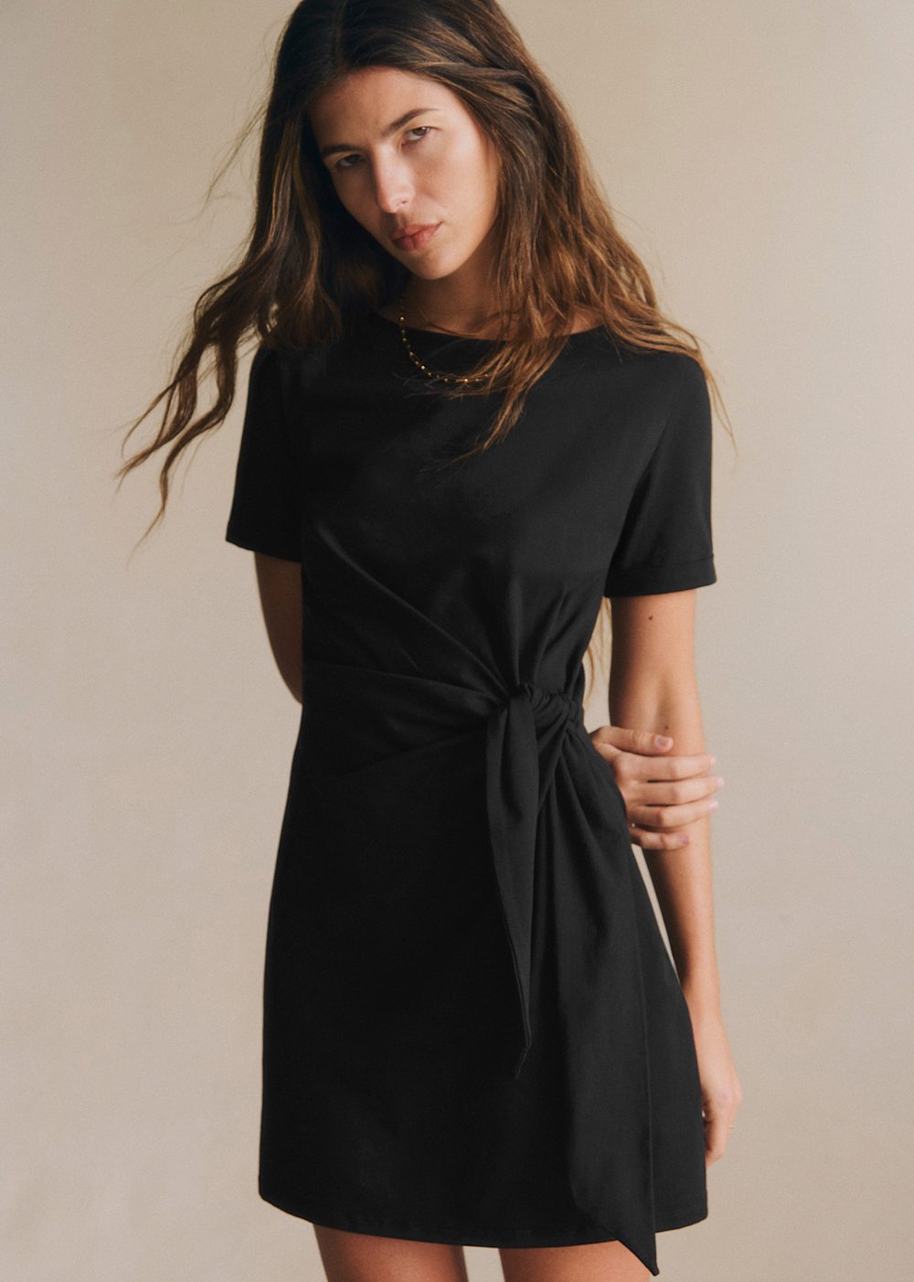 Pippa Short Dress - Black