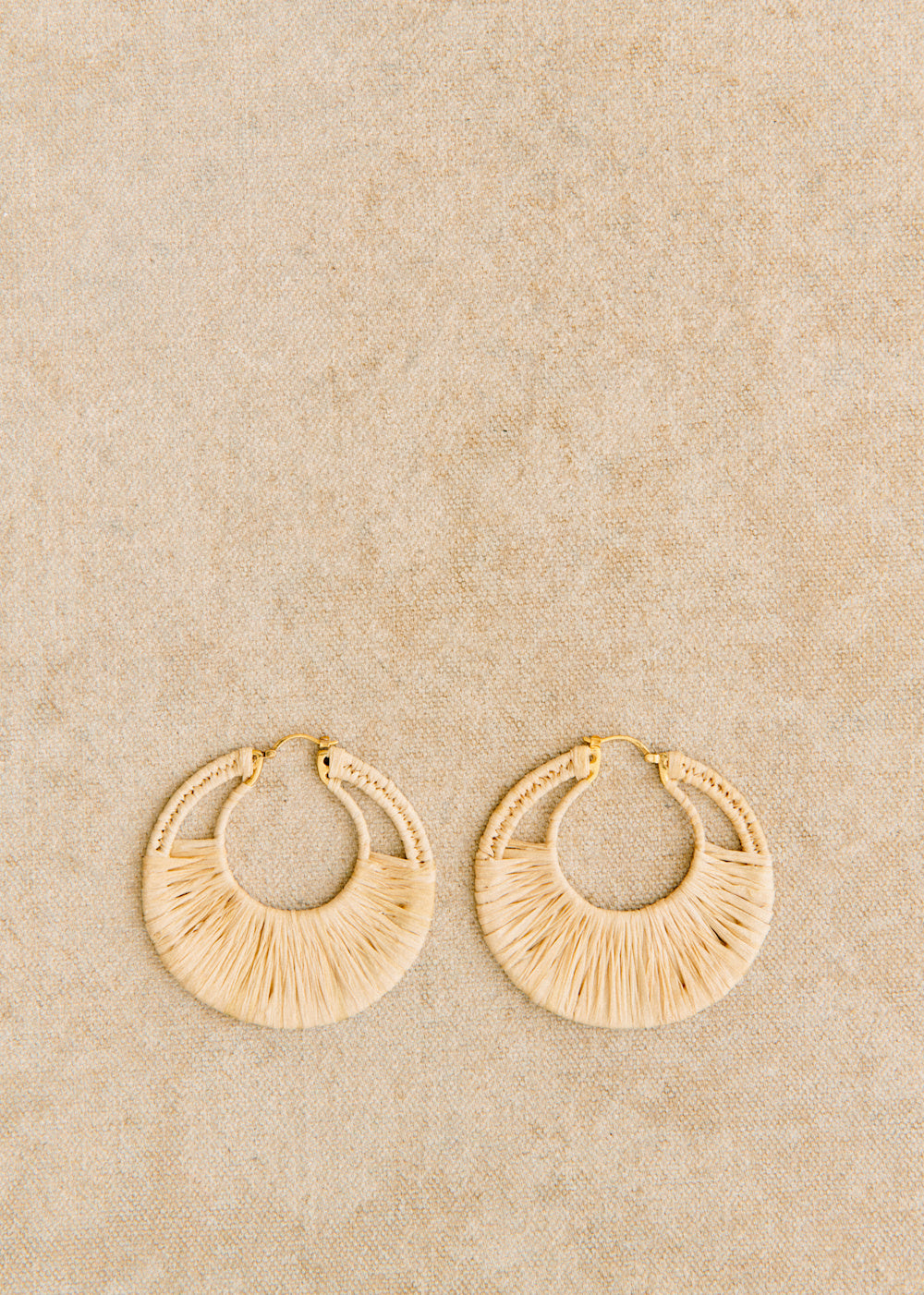 Amany Hoop Earrings - Natural