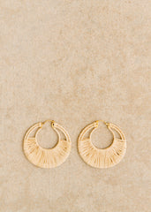 Amany Hoop Earrings - Natural