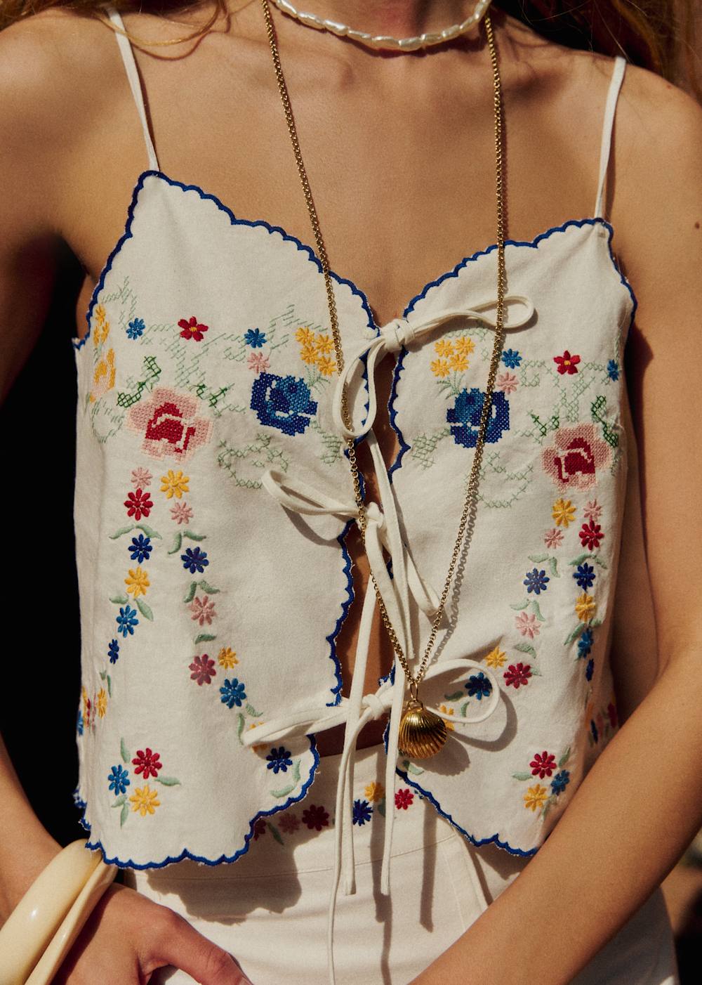 Kory Top - Spring Placed Embroidery