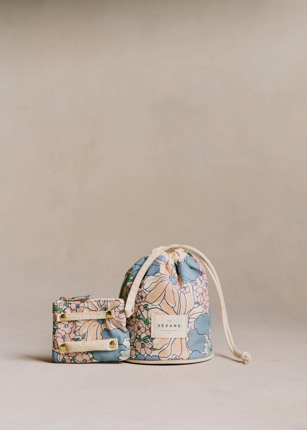 Jewelry Pouch - Meadow Blue Print