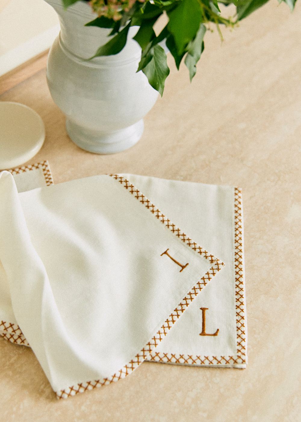 Monogram Napkin - Lettre I