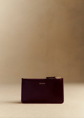 Alfred Large Card Holder - Glossy Burgundy