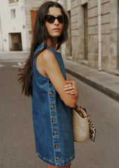 Nicila Dress - Denim Blue