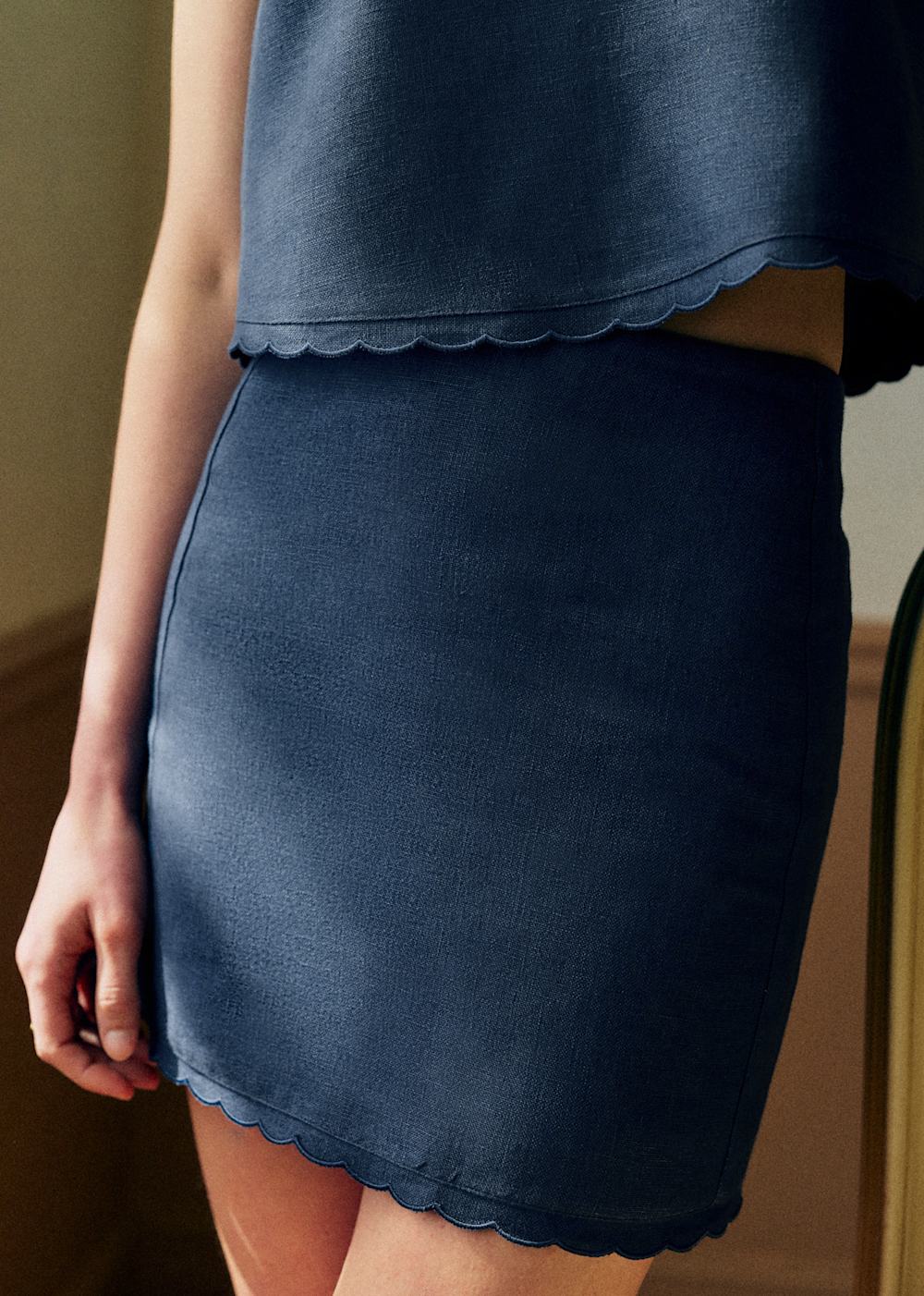 Malia Skirt - Midnight Blue