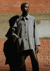 Gabriel Coat - Black And White Gingham