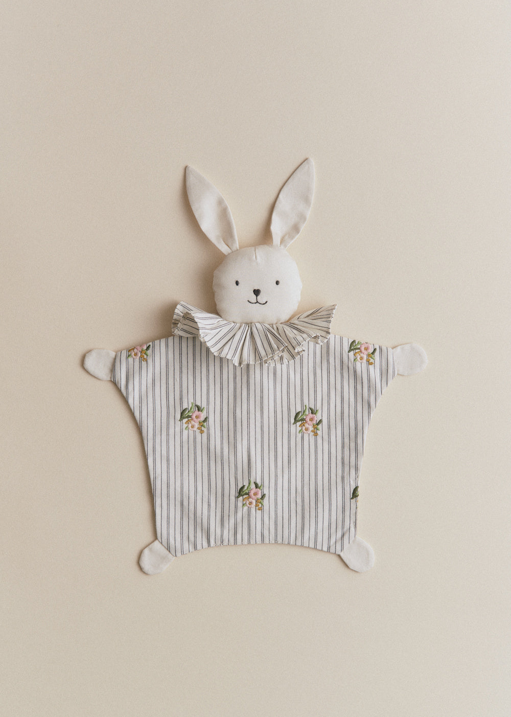 Plush Toy - Stripes With Floral Embroidery