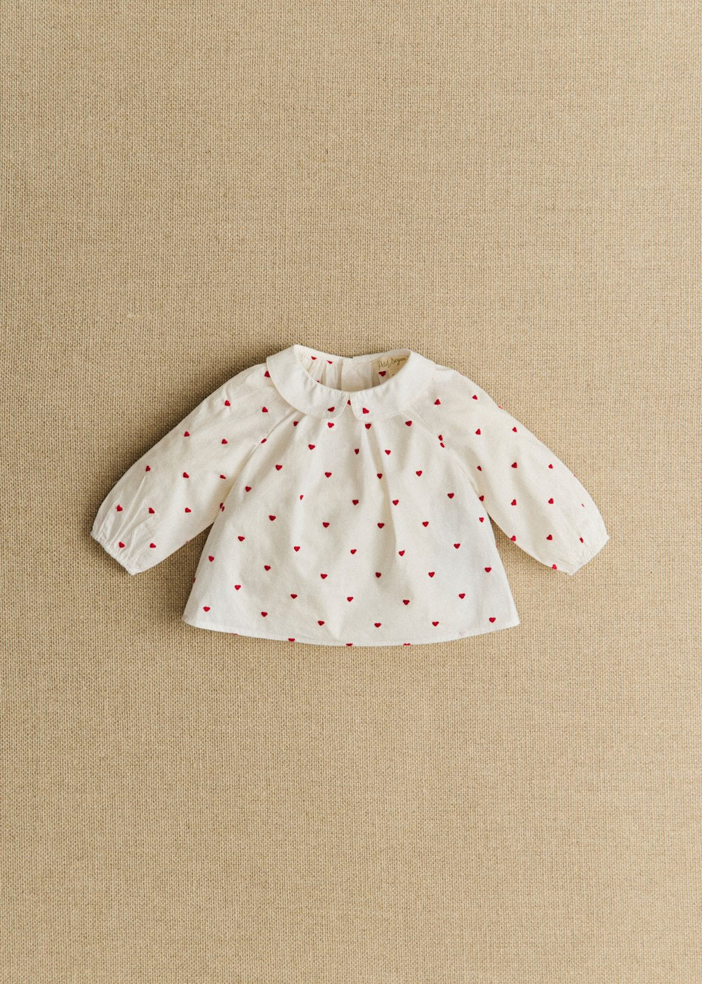 Lilou Blouse - White With Red Embroidery