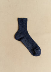 Lurex Socks - Navy