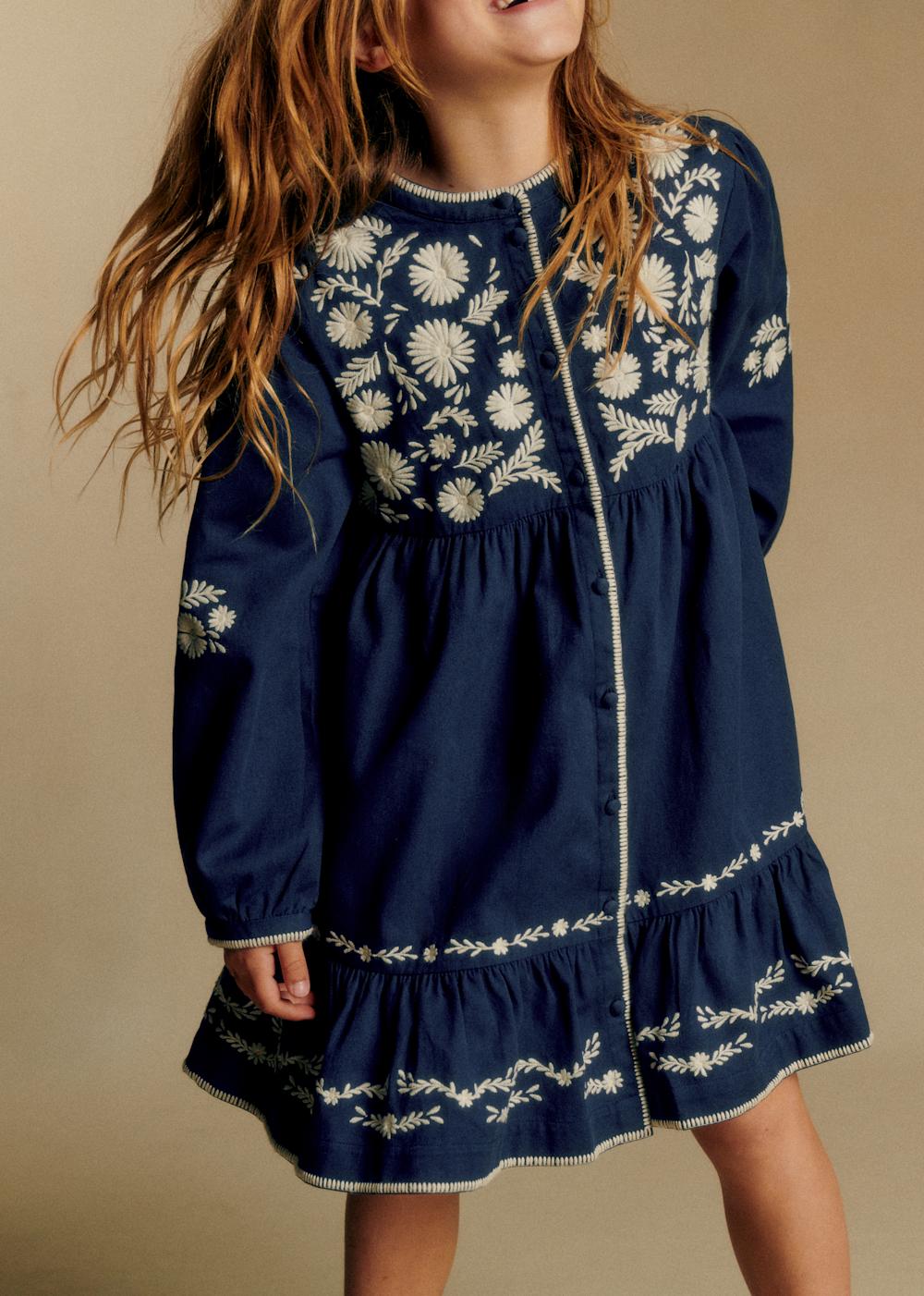 Louise Dress - Navy Blue