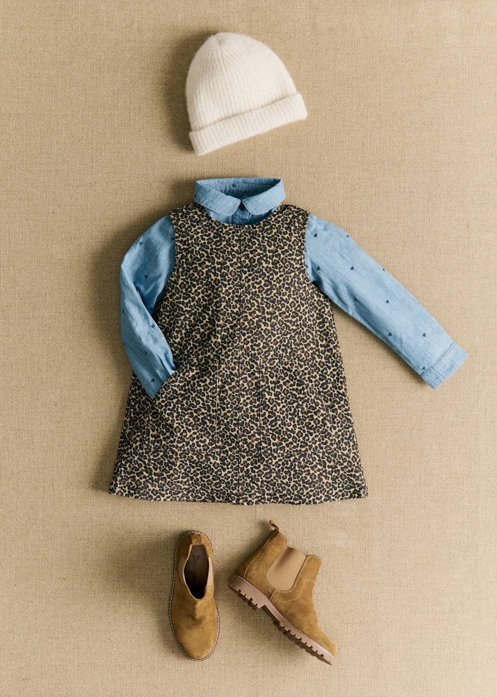 Alexia Enfant Dress - Leopard Beige