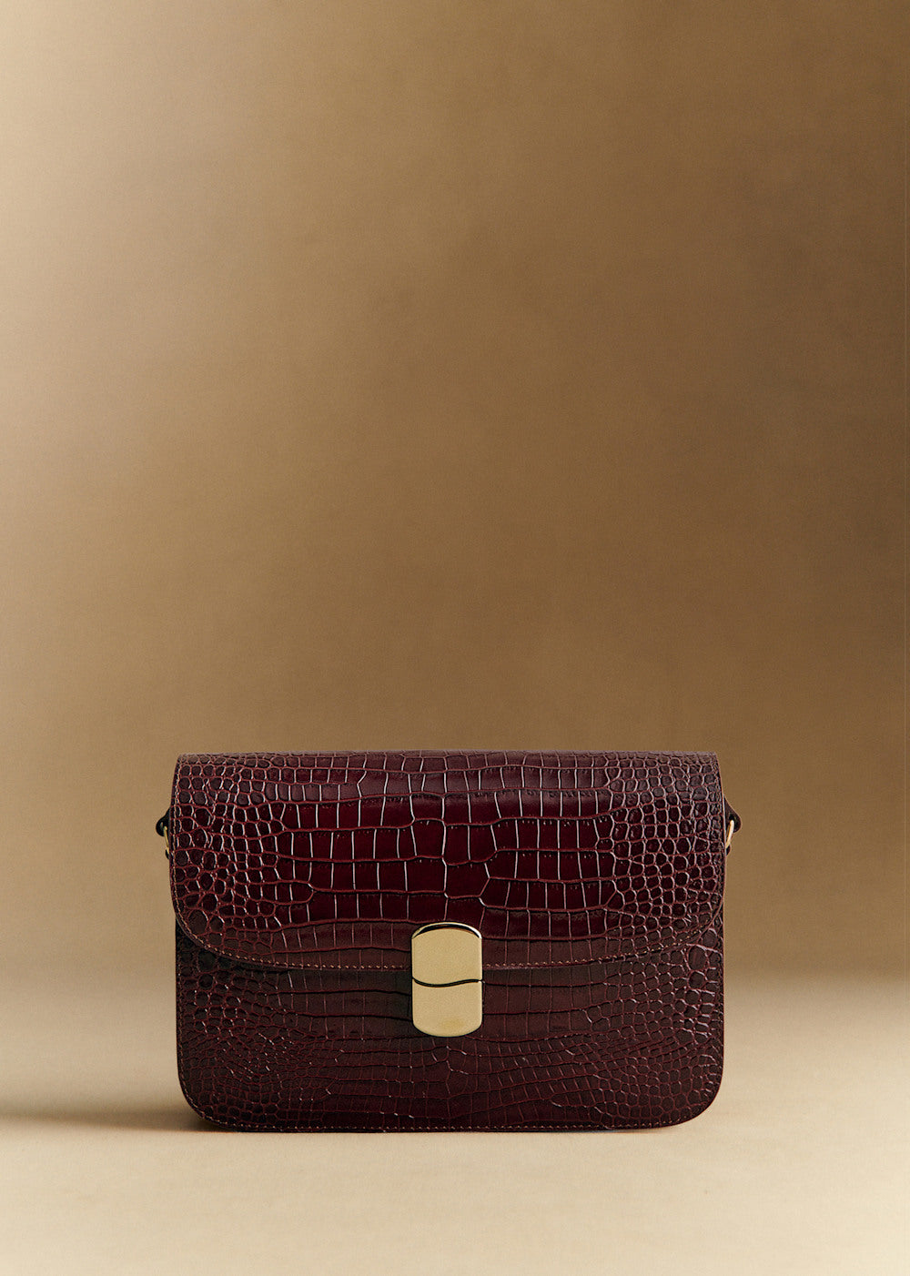 Milo Classic Bag - Chocolate Crocodile Print