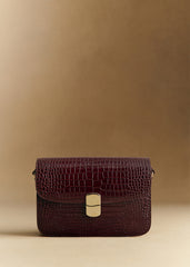 Milo Classic Bag - Chocolate Crocodile Print