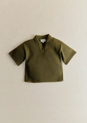 Younes Polo Shirt - Olive Green