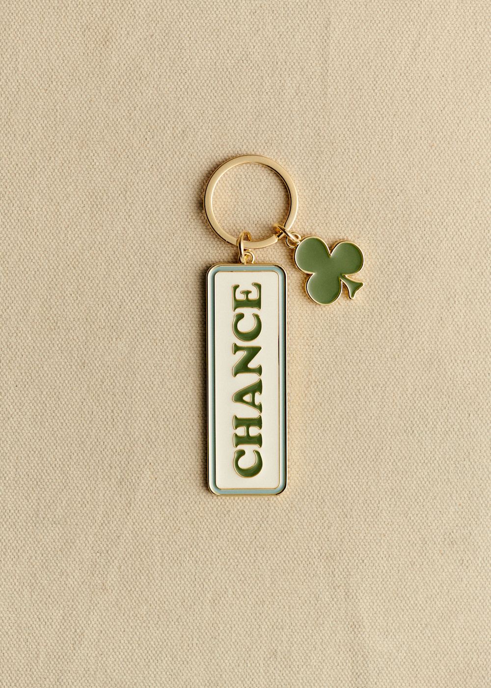 Word Keychain - Lucky Green