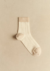 Bianca Socks - Ecru Gold