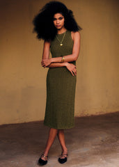 Wilma Dress - Olive Green